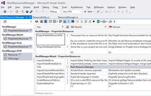 ResXResourceManager screenshot 1