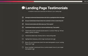 Checklists are easy to use and support rich text including links. Progress is tracked, no accounts needed