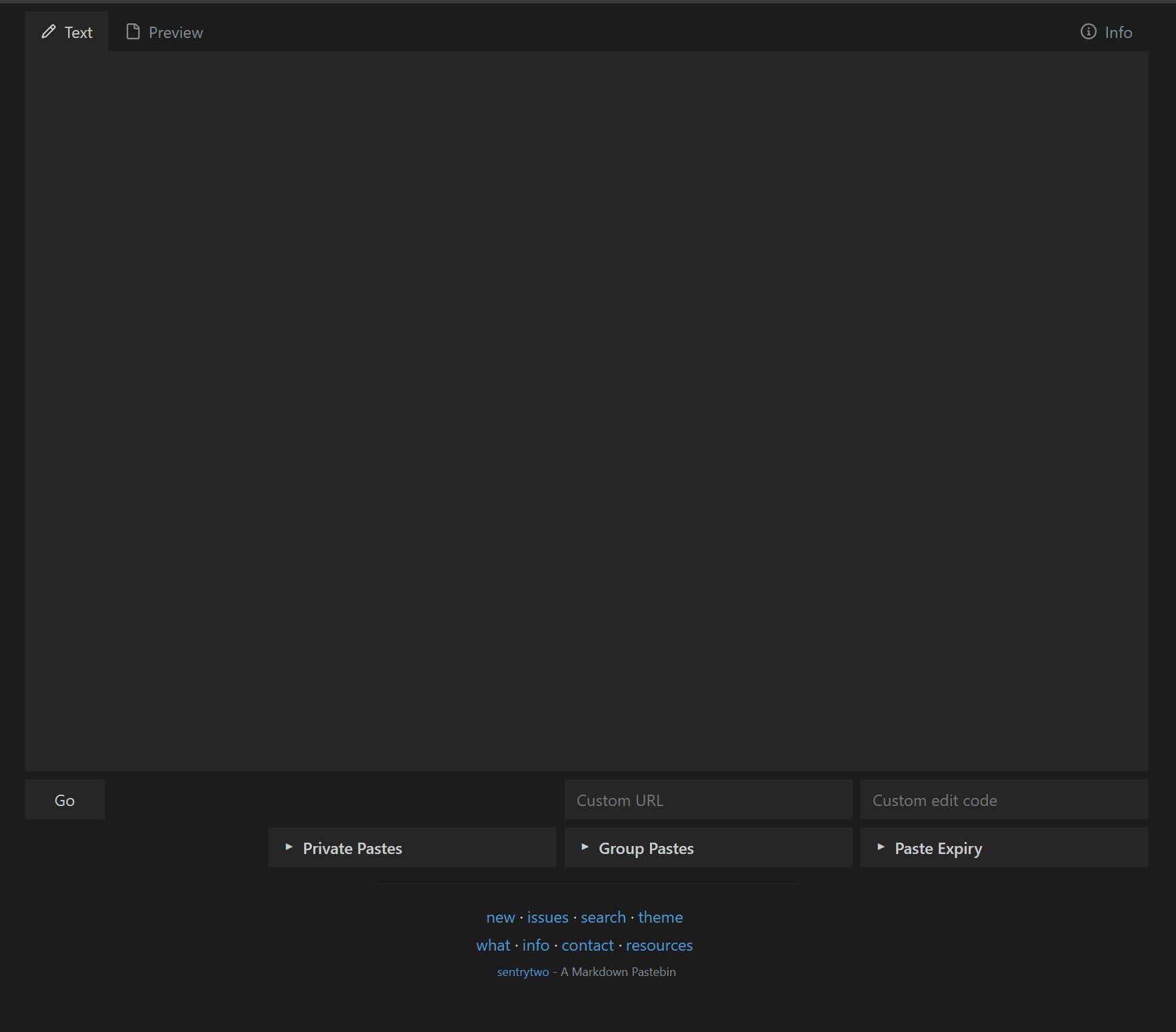 Entry Lightweight and anonymous Markdown pastebin, based on Rentry and