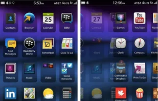 BlackBerry OS screenshot 1