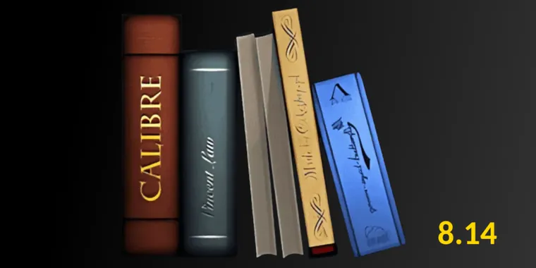 Calibre 8.14 fixes FB2 file vulnerability and adds Tolino firmware support image