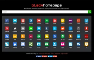 Black HomePage screenshot 1