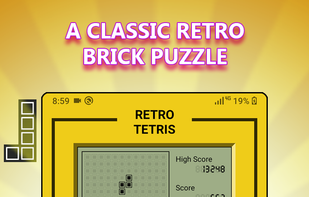 Retro Tetris Classic Game 2023 screenshot 1