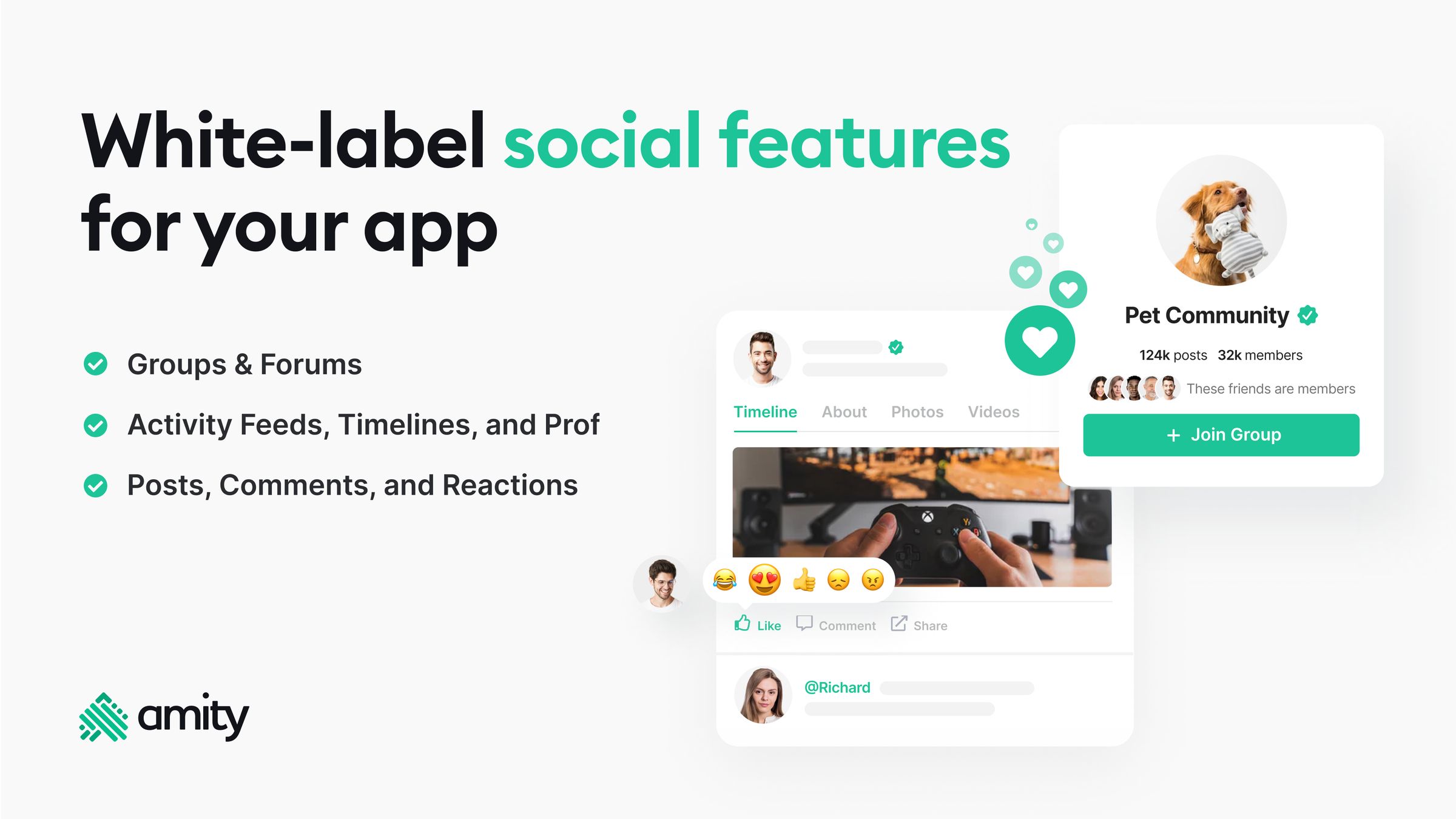 Amity Social Cloud Amity provides readytouse technology that