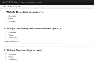 ApPHP Survey screenshot 1