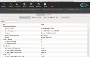 The OpenGL Hardware Capability Viewer screenshot 2