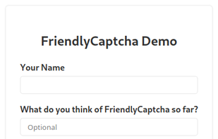 Friendly Captcha screenshot 1