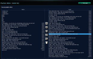 Playlist editor