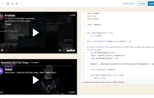 Sites with embed API.