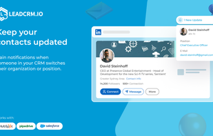 LeadCRM keeps your contacts updated