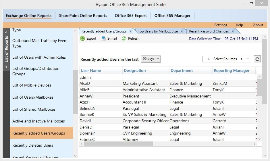 Office 365 Reports Alternatives and Similar Software | AlternativeTo