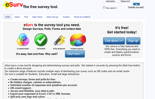 eSurv.org screenshot 1