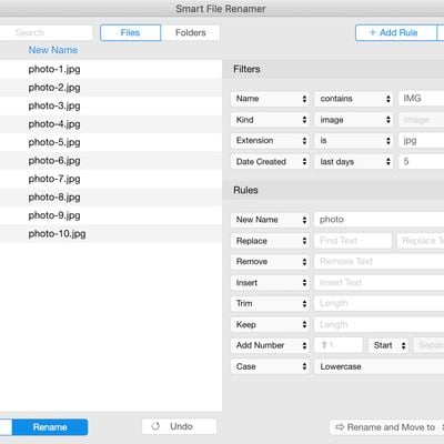 smart batch rename files on mac