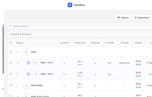 Stockflow screenshot 1