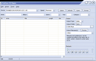 FairStars CD Ripper screenshot 1