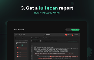 PHP Secure guarantees complete privacy and confidentiality of your code and vulnerability reports.