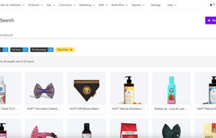 Product search page