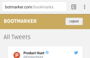 Visit botmarker.com to view bookmarked tweets