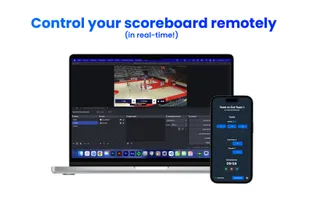 Control your scoreboard from your phone and update it in real-time