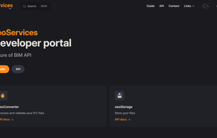 xeoServices - Developer portal

As a software developer you can check out xeoServices that power xeoVision - https://docs.xeo.vision/. Get an access token and play with the interactive developer portal. Ready-to-use IDS validation, IFC model check, IFC conversion to different other formats, etc.