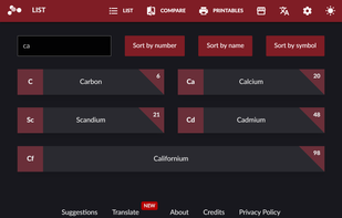 Periodic-table.io screenshot 3