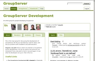 GroupServer screenshot 1