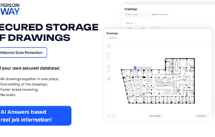 Secured storage for drawings