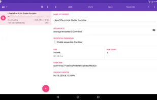 LibreTorrent screenshot 1