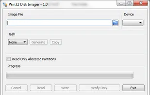 Win32 Disk Imager screenshot 1