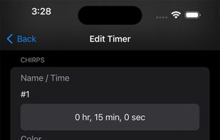 Chirp Timer screenshot 2