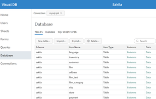 Visual DB screenshot 3
