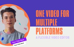 Post your videos on YouTube, Facebook, Instagram, or TikTok to entice more audience and get higher views.