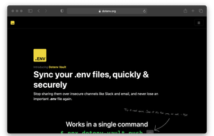 Dotenv screenshot 1