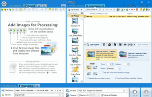 Split images into rows and columns.