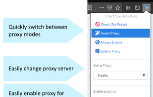Easy config from menu