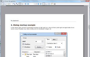 Generated UI specification document