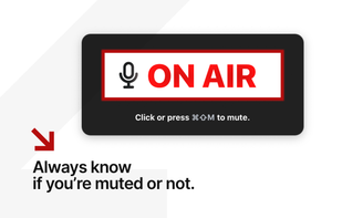 Floating status window with "On Air" text.