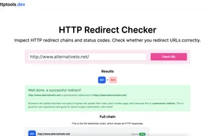 HTTP redirect checker