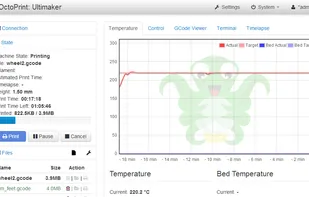 OctoPrint screenshot 1