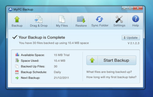 MyPCBackup screenshot 1
