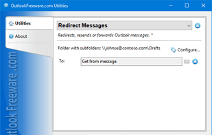 Redirect Messages for Outlook screenshot 1