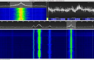 CubicSDR v1.2.0-alpha showing 2 MHz bandwidth of HackRF One