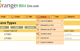 OrangeHRM screenshot 3