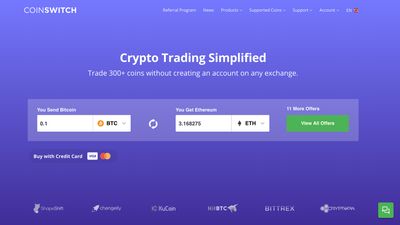 CoinSwitch - Home page