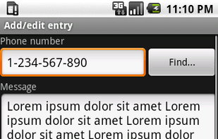 SMS Scheduler screenshot 1