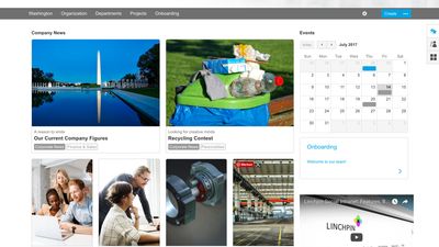 Company news
Linchpin lets management provide company news that is automatically displayed on the user's homepage. This can be set as global news for all employees or custom news based on certain profile attributes, e.g., location.
