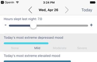 eMoods Bipolar Mood Tracker screenshot 1