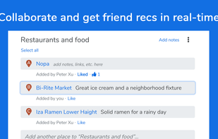 Wanderlog screenshot 2