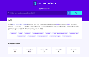 MetaNumbers screenshot 1