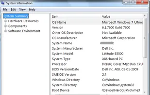 Windows System Information screenshot 1